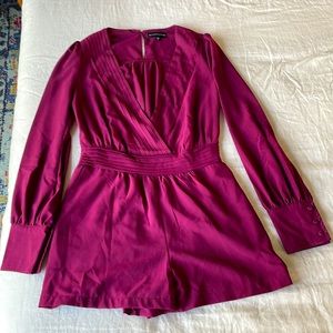 Necessary Clothing Maroon Romper
